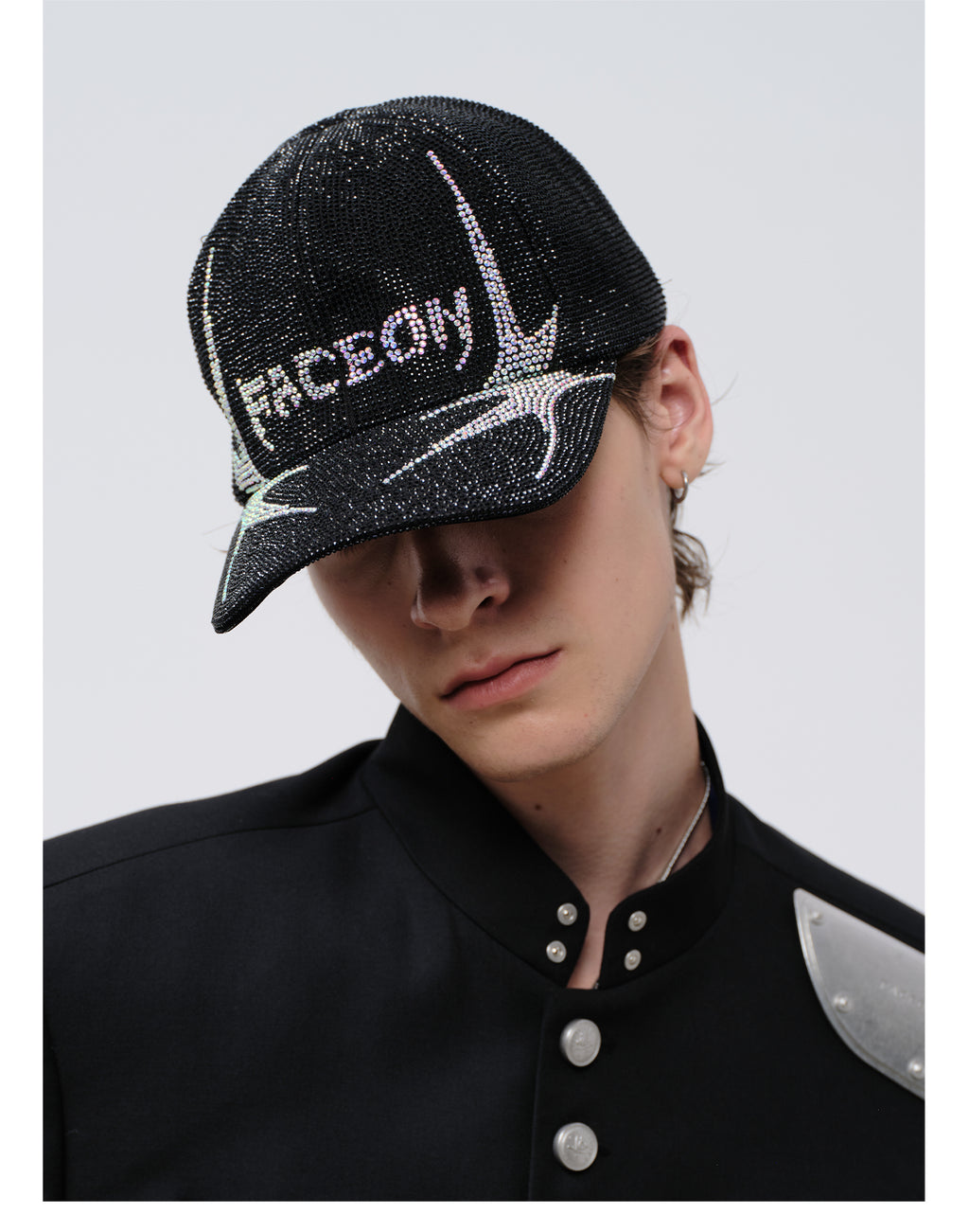 FACEONLAB Venom Rhinestone Baseball Cap