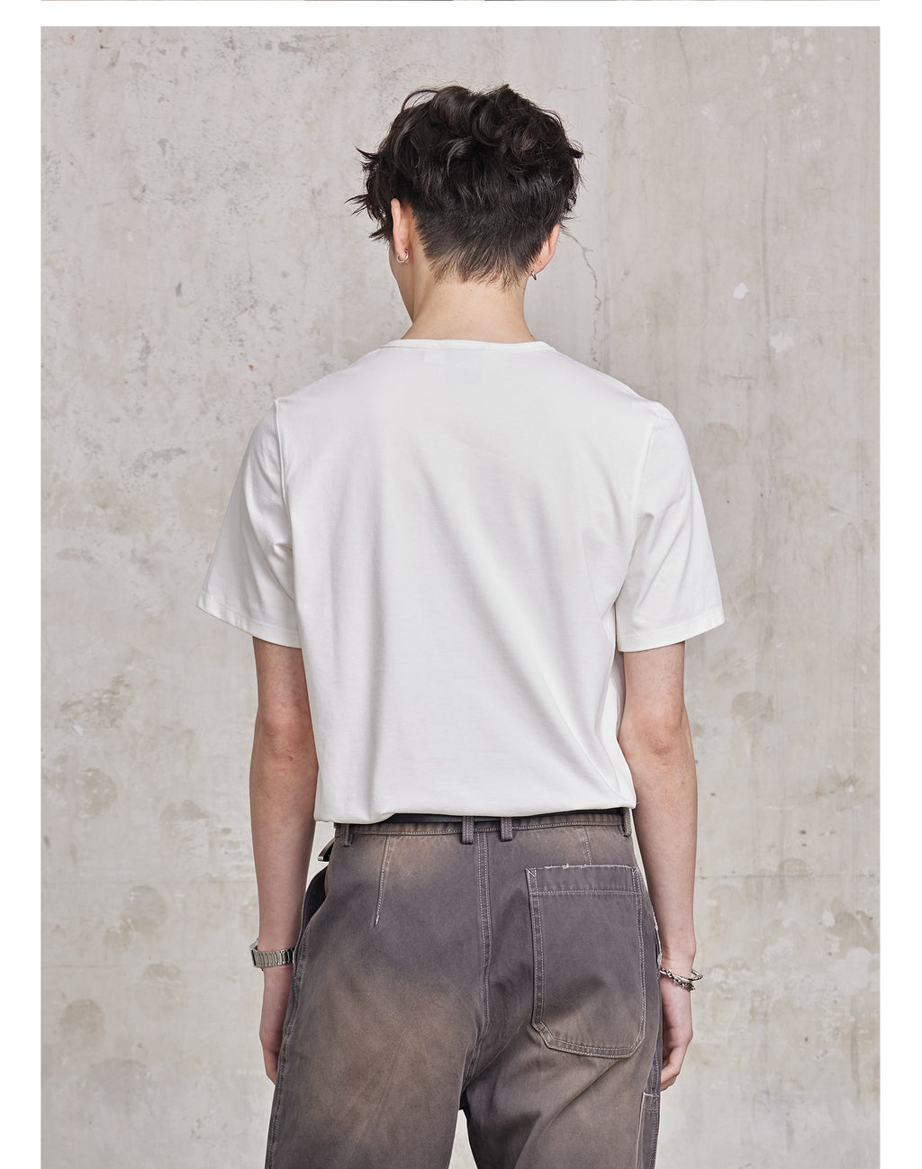 FACEONLAB Basic Plain T-shirt
