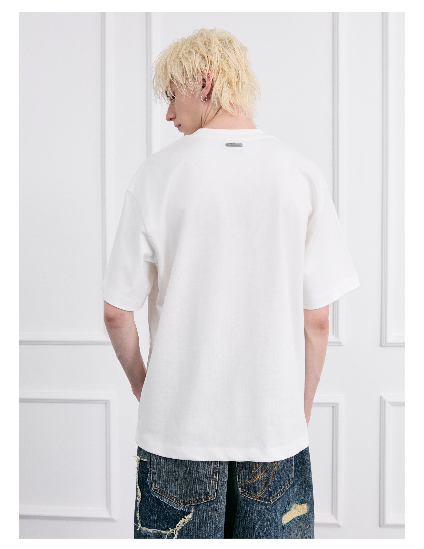 FACEONLAB Crayon Drawing Ox & Horse T-shirt