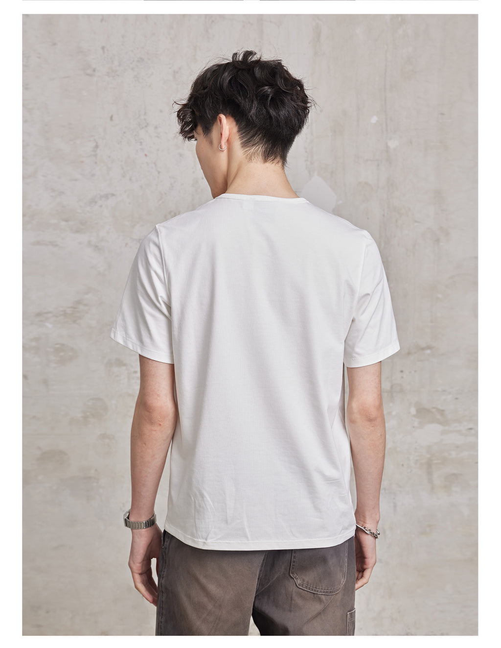 FACEONLAB Basic Plain T-shirt