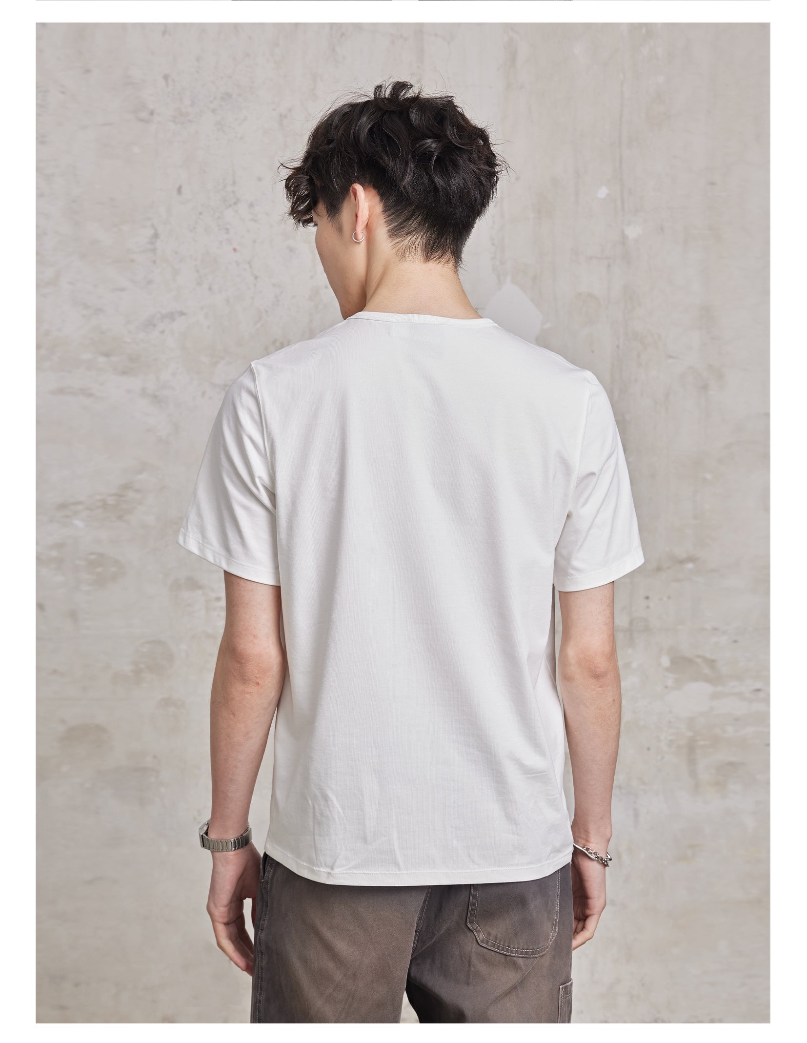 FACEONLAB Basic Plain T-shirt