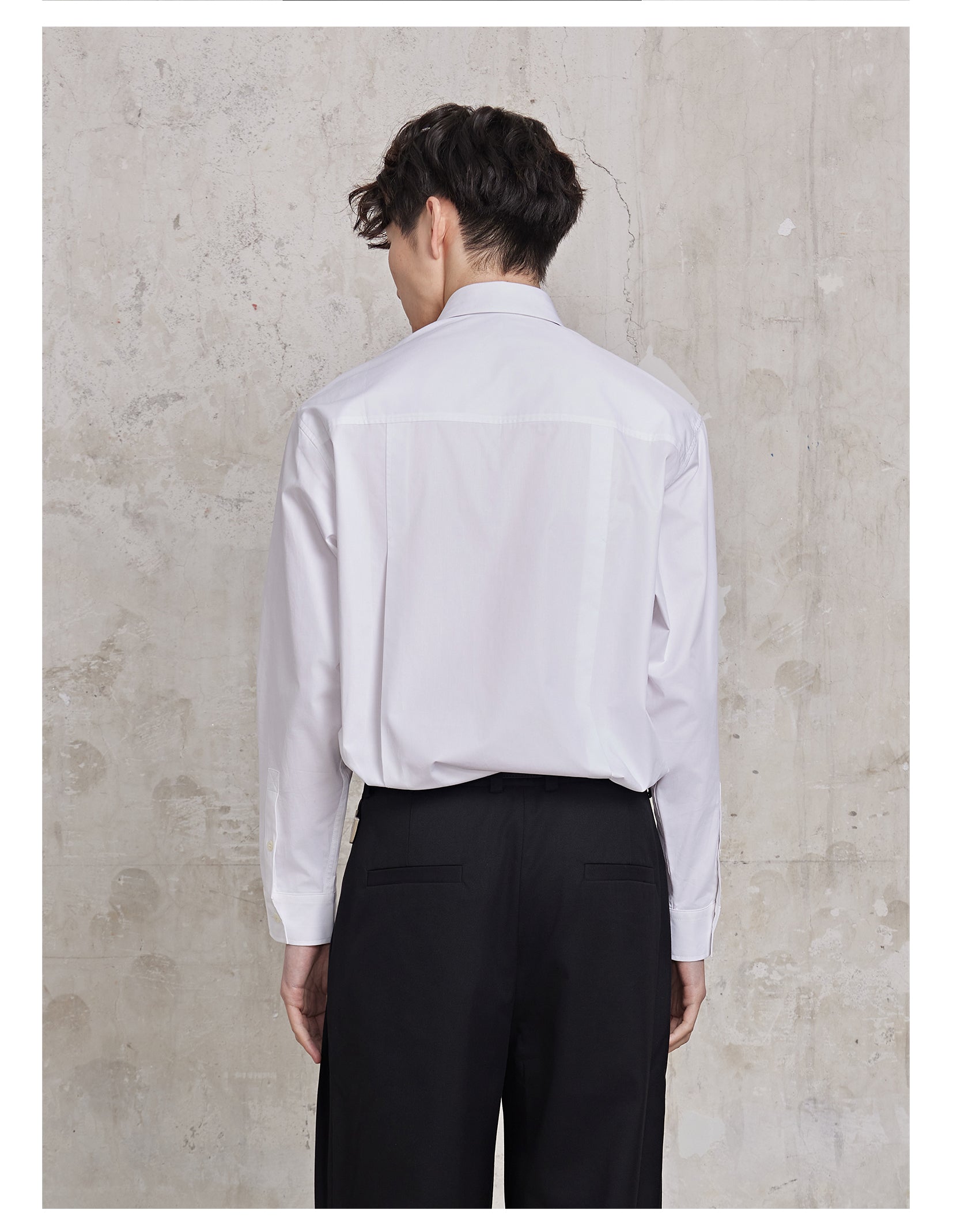 FACEONLAB Solid Color Shirt
