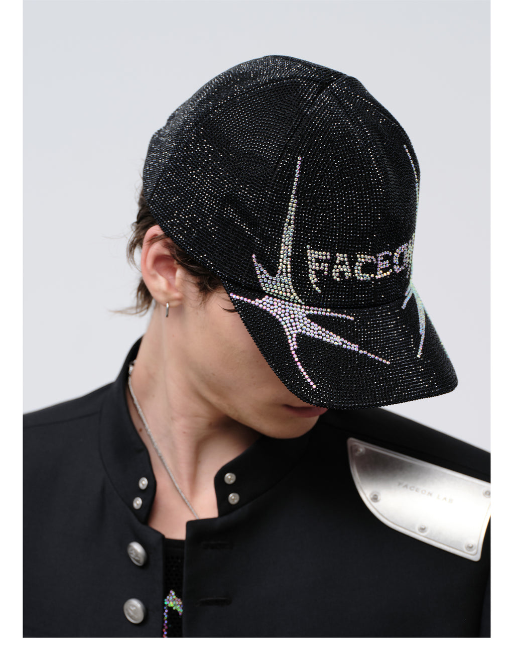 FACEONLAB Venom Rhinestone Baseball Cap