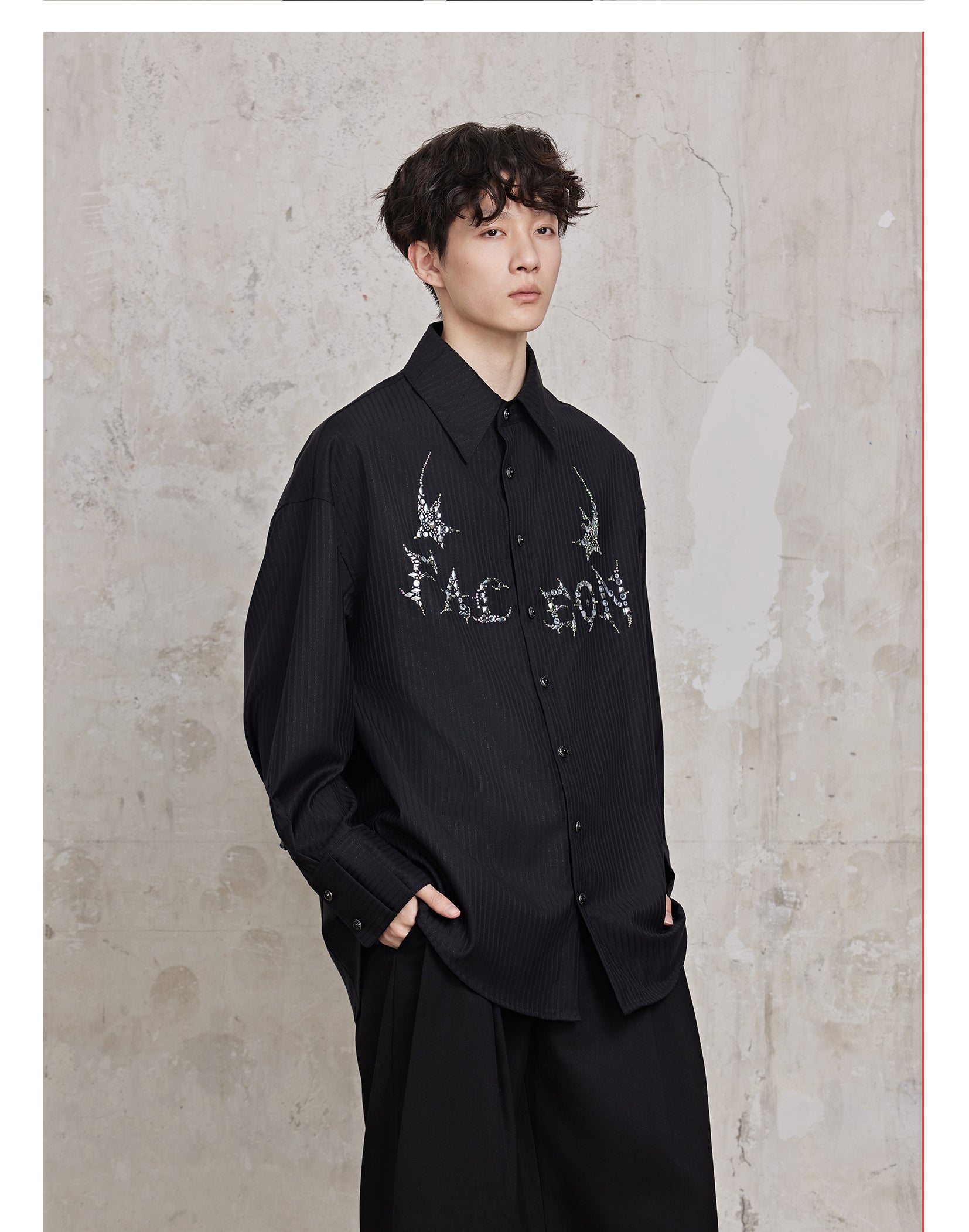FACEONLAB Magician Rhinestone Hotfix Shirt