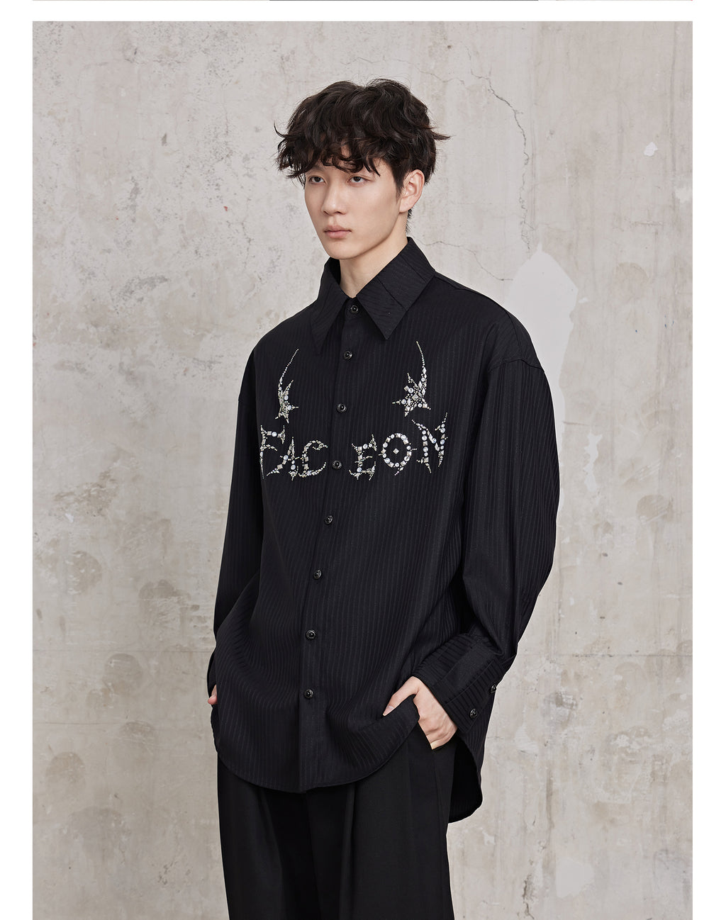 FACEONLAB Magician Rhinestone Hotfix Shirt