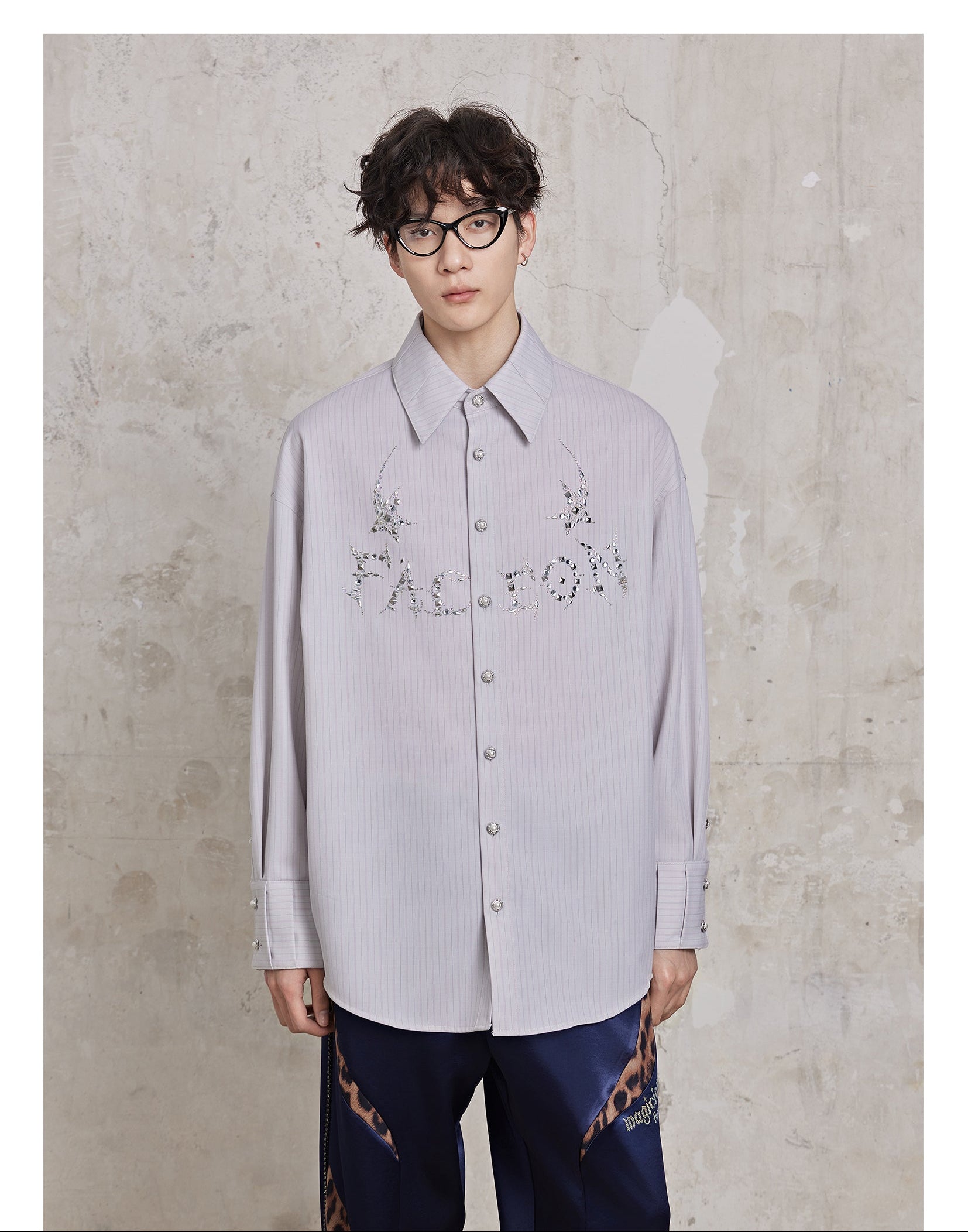 FACEONLAB Magician Rhinestone Hotfix Shirt