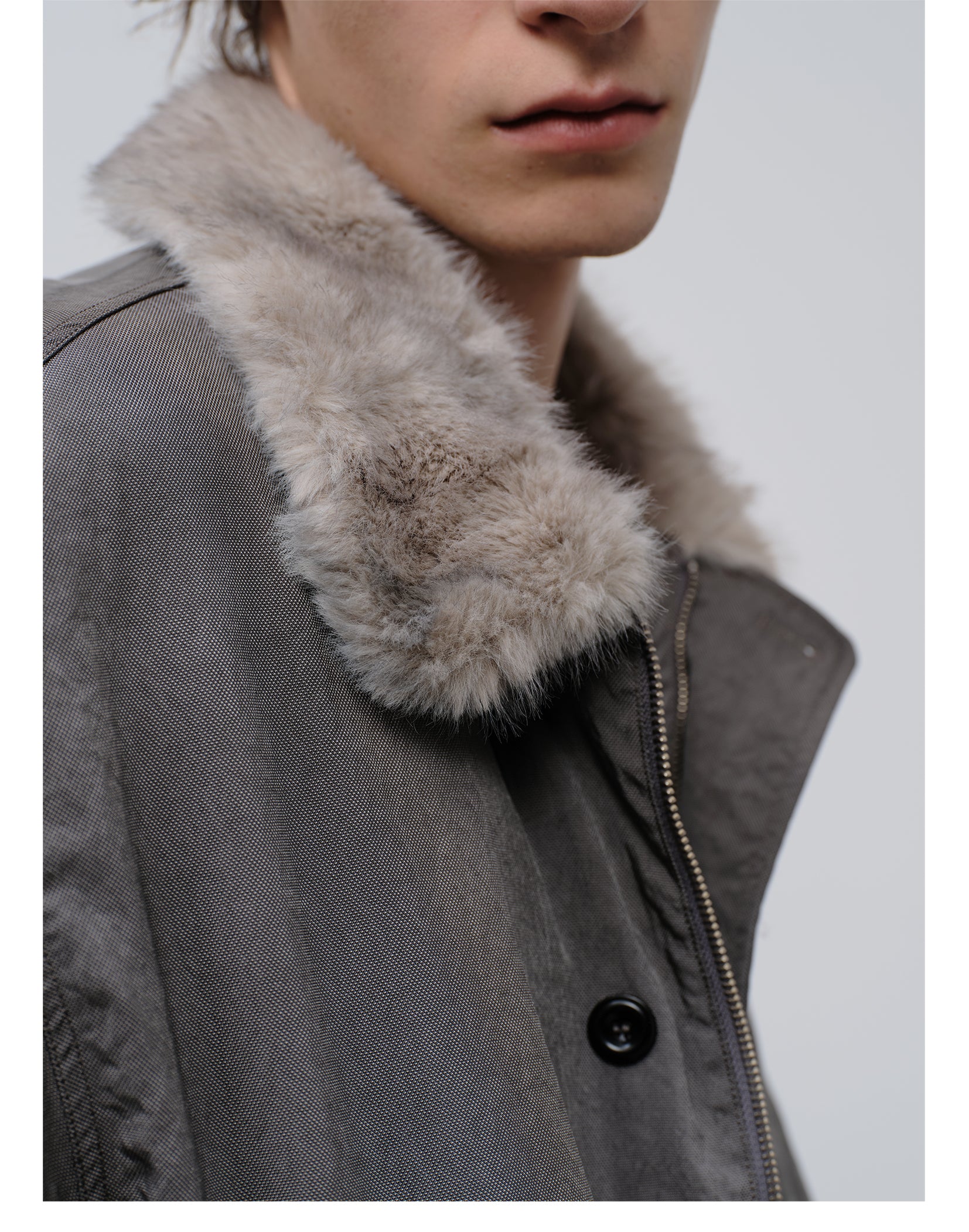FACEONLAB Dual-Wear Distressed Deck Coat