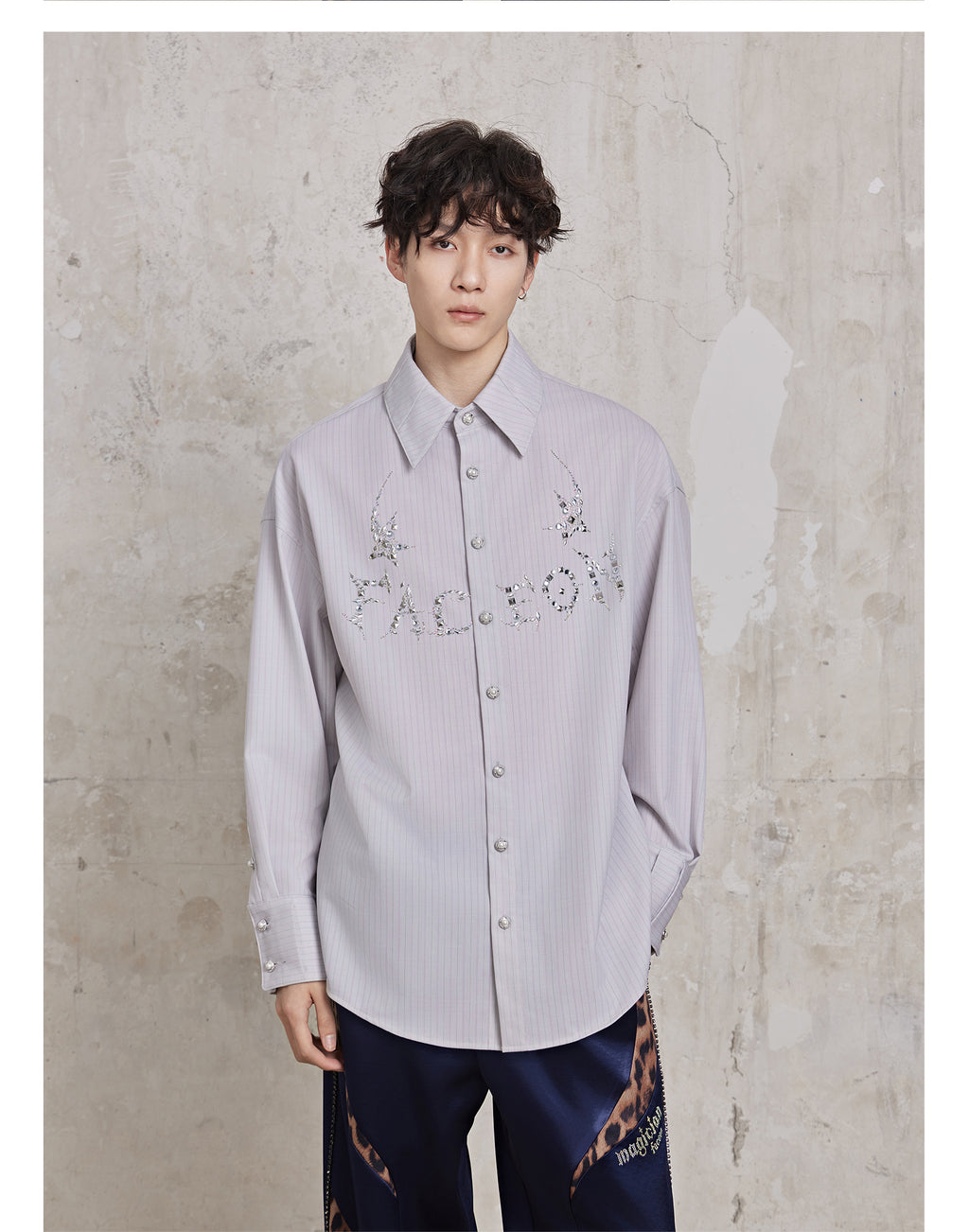 FACEONLAB Magician Rhinestone Hotfix Shirt