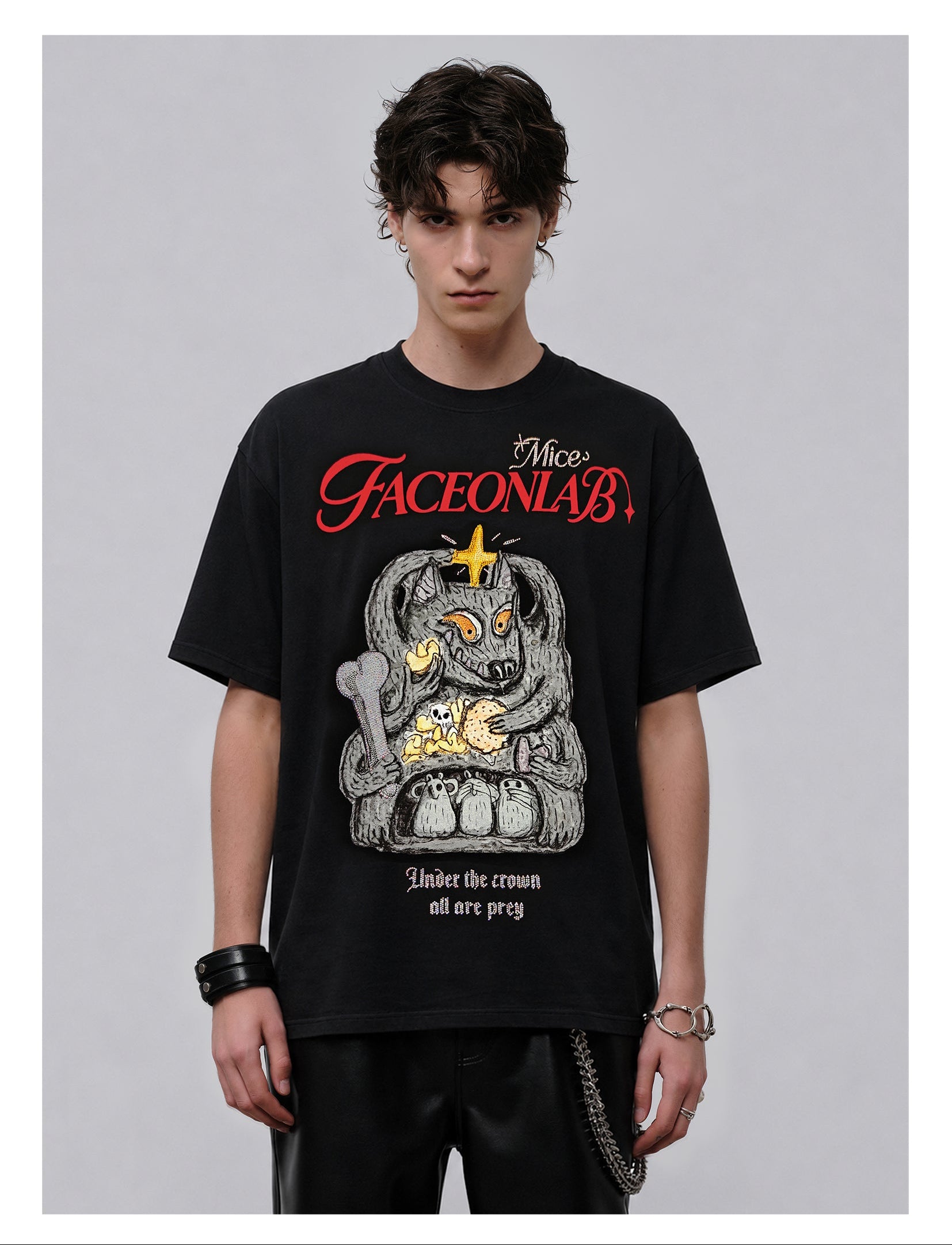 FACEONLAB Big Bad Wolf Warrior T-shirt