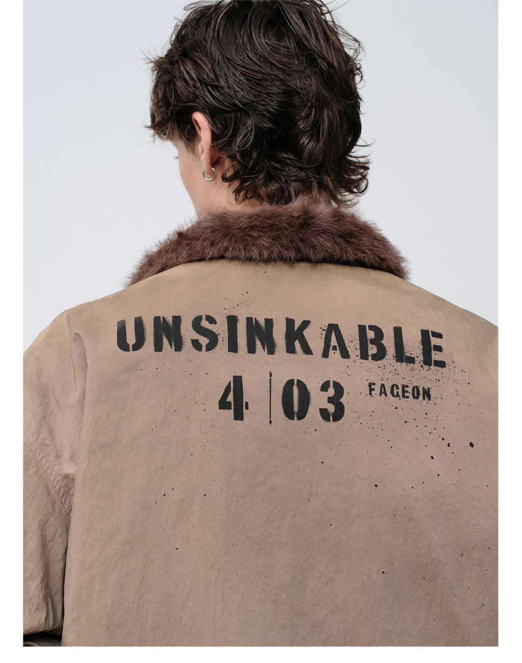 FACEONLAB Dual-Wear Distressed Deck Coat
