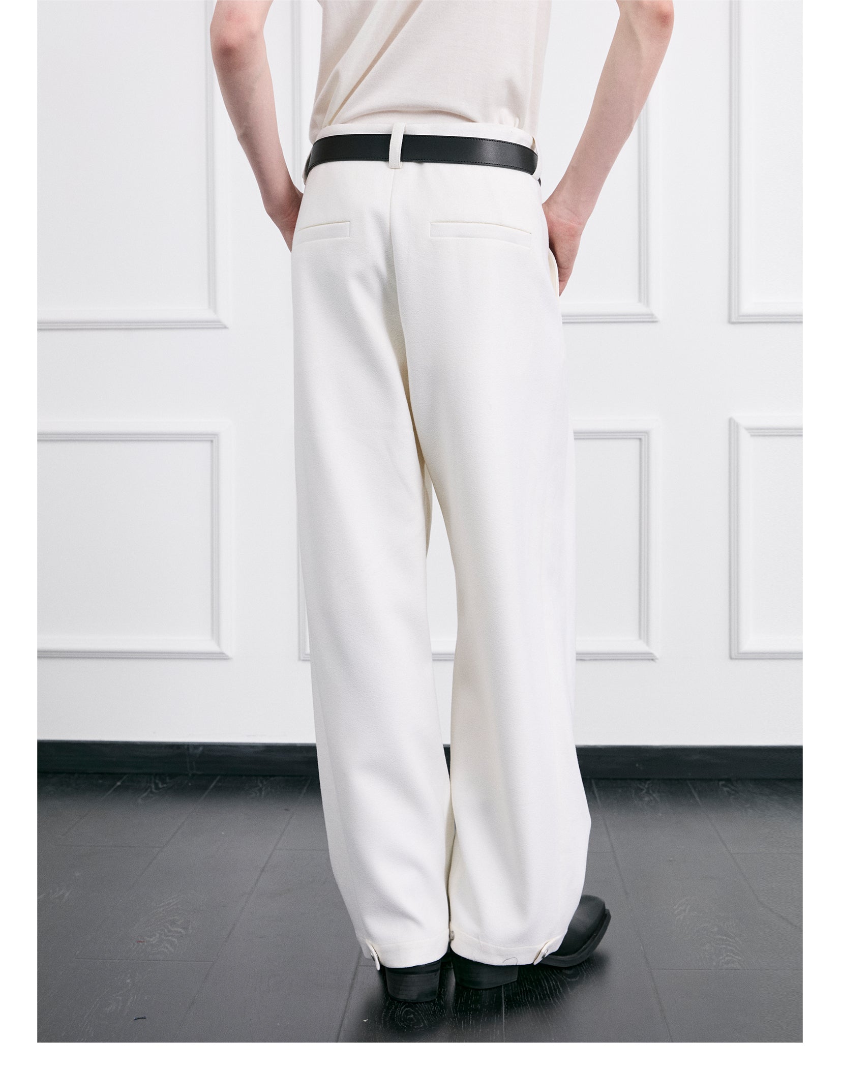 FACEONLAB Moonlight White Trousers