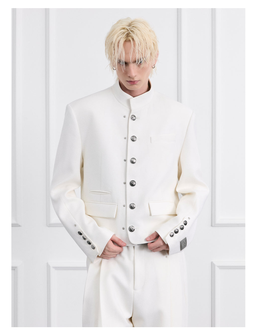 FACEONLAB Moon White Uniform Jacket