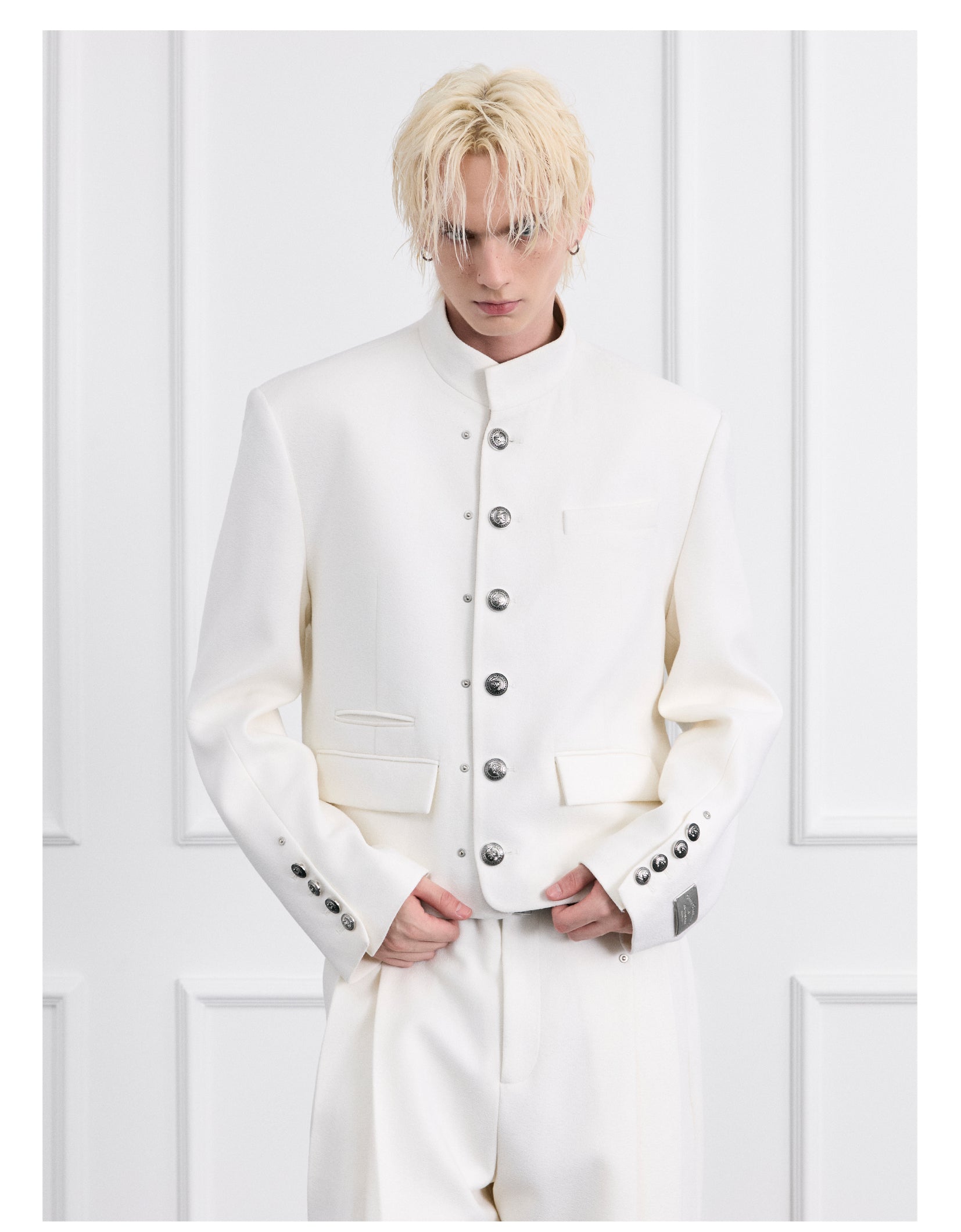 FACEONLAB Moon White Uniform Jacket