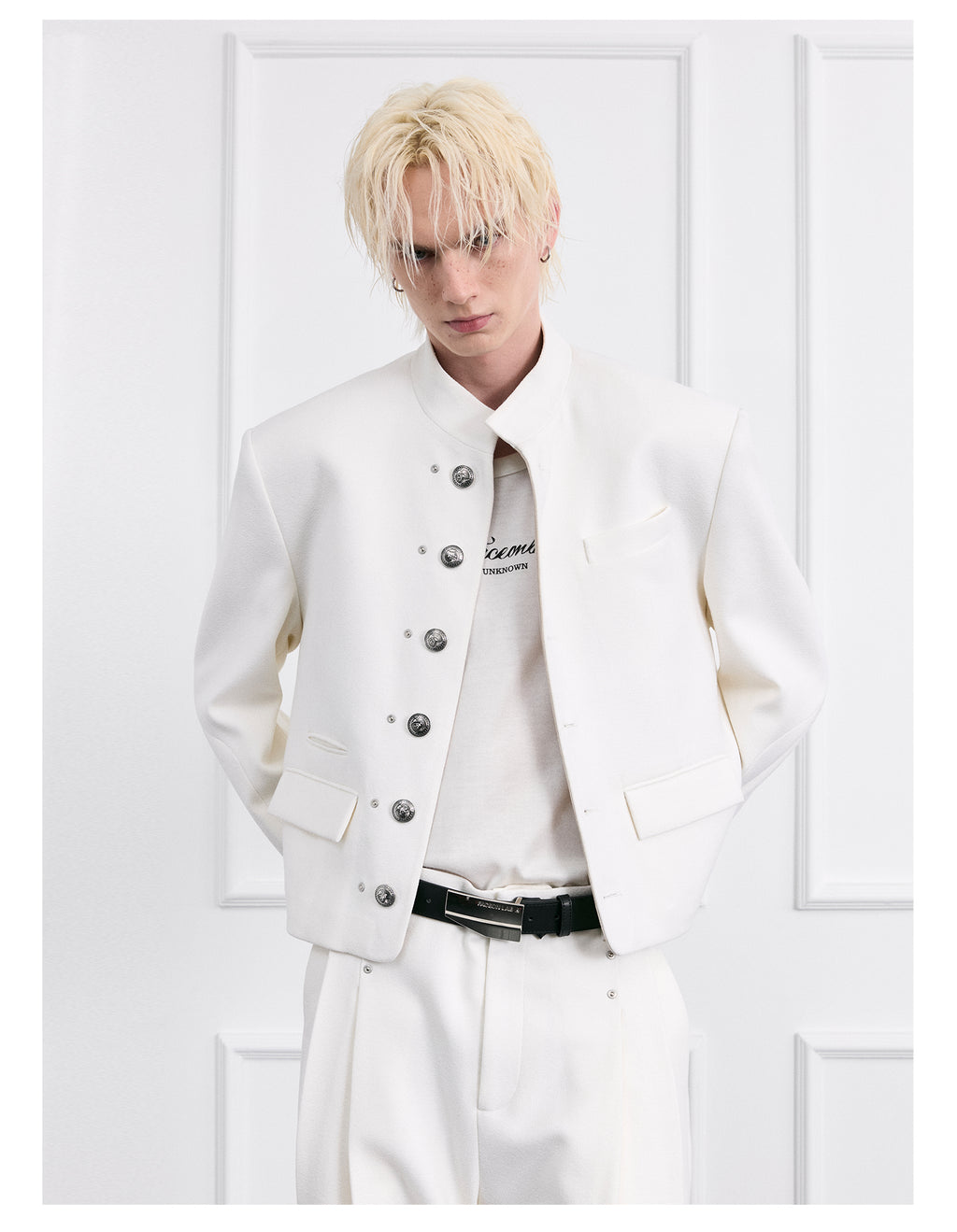 FACEONLAB Moon White Uniform Jacket