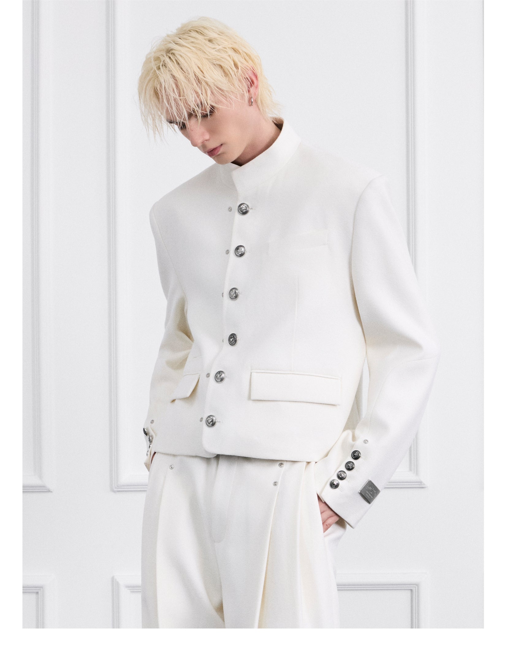 FACEONLAB Moon White Uniform Jacket